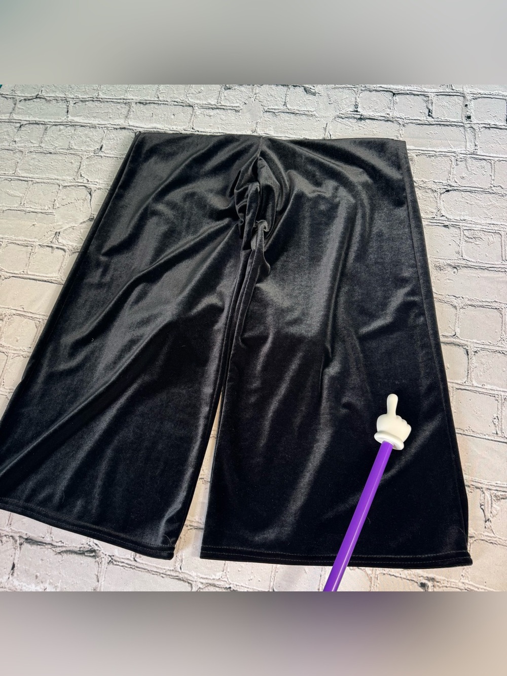 Eliza J Black Velvet Strapless Wide-Leg Cropped Leg Jumpsuit Evening Size Small - Picture 12 of 12